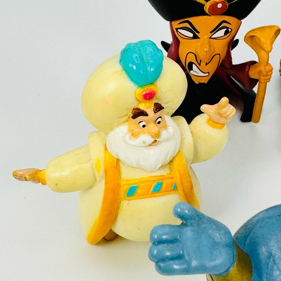 Disney Aladdin Figure Toy Lot Of 8 Jafar Abu Sultan Genie - Picture 6 of 9